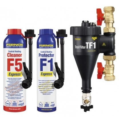 Fernox - TF1 Total Magnetic Filter 22mm Installer Pack & Chemicals F5 F1 Express