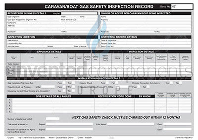 Regin - Caravan Gas Inspection Pad REGP47