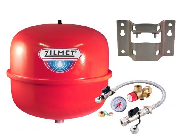 Zilmet - 12 Litre Heating Expansion Vessel & Sealed System Kit Z1-301012