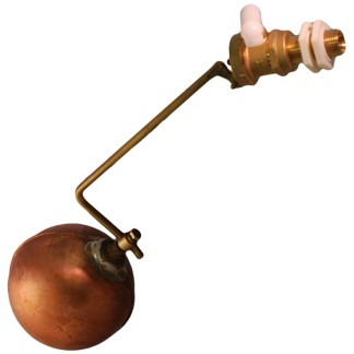 Part 2 HP 1/2" High Pressure Brass Ball Cock Valve Arm & 4 1/2" Copper Float