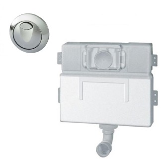 Grohe - Eau2 Dual Flush Air Push Button Concealed Hidden Toilet Cistern 38691