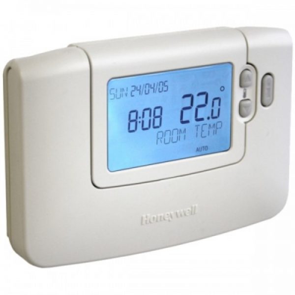 Honeywell - 7-Day Programmable Hard Wired Room Stat CMT907A1041