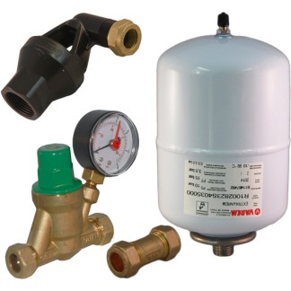 Hyco - Expansion Vessel & Check, Pressure Reducing Valve Kit A B C