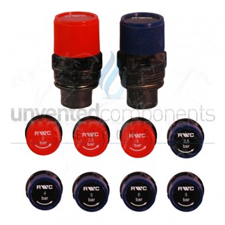 Red & Blue 2116 Rubber Seat Pressure Relief Expansion Cartridges