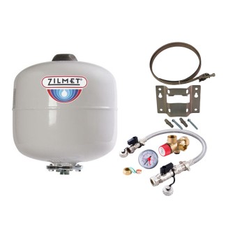 Zilmet - 12 Litre Potable Expansion Vessel & Sealed System Kit 11H0001202