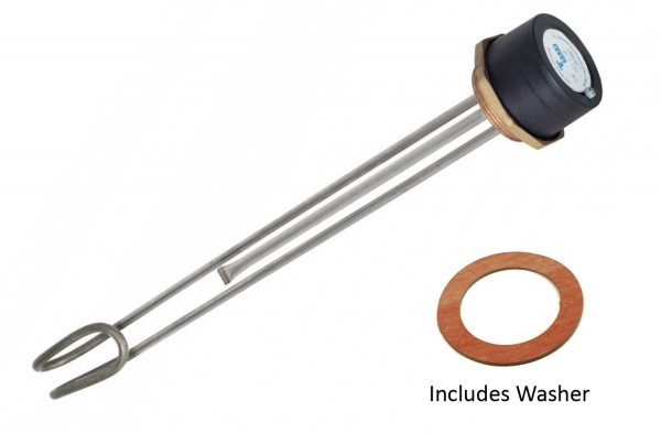 Tesla 18" Copper Immersion Heater with 2.1/4" Boss